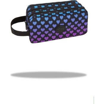 COOLPACK Ученически несесер с три ципа coolpack - primus - dark marshmallow