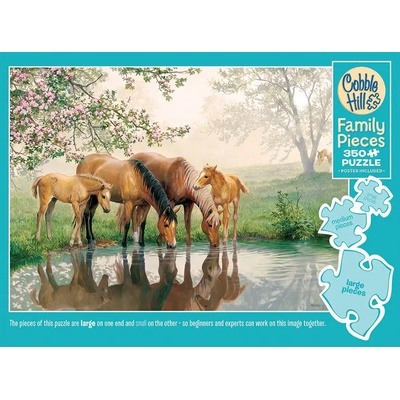 Cobble Hill - Puzzle Family Puzzle: Horse Family - 350 piese
