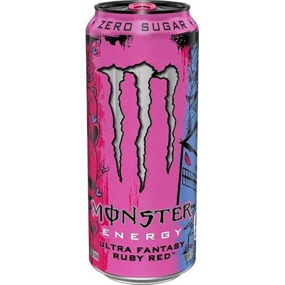 Monster Energy Ultra Fantasy Ruby Red sýtený energetický nápoj 0,5 l