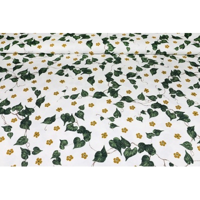 MADE IN ITALY Dekoračná látka Bavlna Panama Brečtan, š. 140 cm Viacfarebná Šírka 140 cm