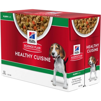 Hill's 12х90г Puppy Medium & Large Healthy Cuisine Hill’s Science Plan, онсервирана храна за кучета, с пиле