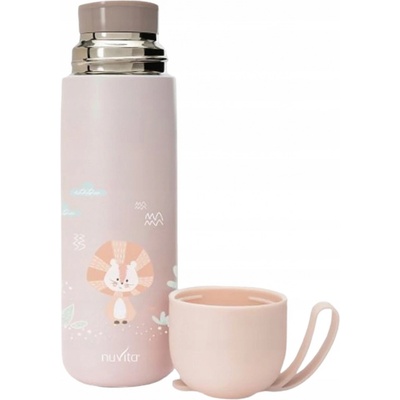 Nuvita Termoska se silikonovým držákem English Rose 400 ml