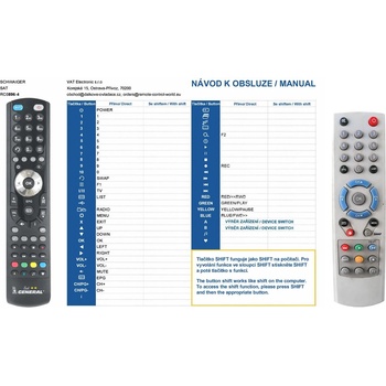 GENERAL SCHWAIGER RC0896-4, DSR520E, DSR570 - съвместимо дистанционно управление на марката General (RC0896-4, DSR520E, DSR570)