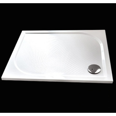 Aquatek Bent 120x80cm sprchová vanička z litého mramoru obdélníková s protiskluzovou úpravou