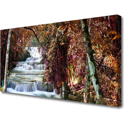 Obraz Canvas Vodopád les príroda 100x50 cm