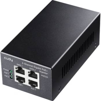 Cudy PoE инжектор Cudy POE220, Gigabit PoE+/PoE, 2 x 30W (CUDY-INJ-POE220)