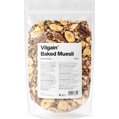 Vilgain Muesli banán kakao & škorica 600 g