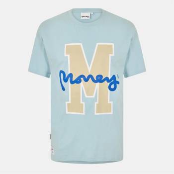Money Тениска Money Men's Big M Regular Fit T-Shirt - Sky Blue