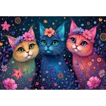 Alipson Puzzle - Puzzle Trio of Dreaming Cats - 1 000 piese