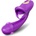 SuperLove Cum with Me Dual Vibrator with Tongue Purple