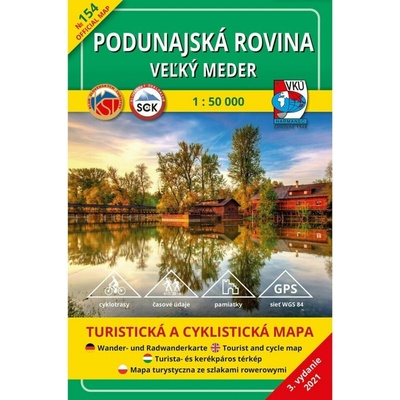 Podunajská rovina - Veľký Meder 154 Turistická mapa 1:50 000