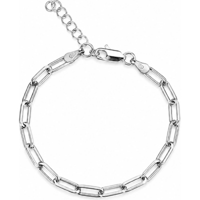 Bealio 14479 stříbrný náramek PAPERCLIP 17+3 cm 03-14479-4603