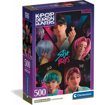 Clementoni K-pop Lovkyně démonů Saja Boys 500 dílků