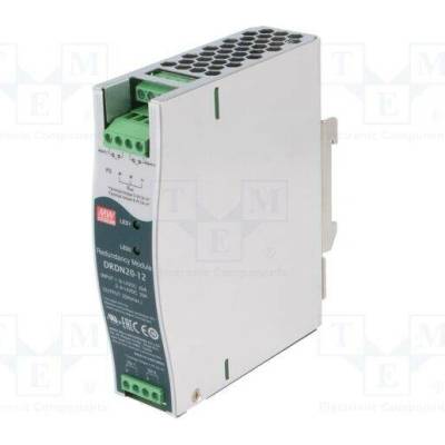 MEAN WELL DRDN20-12 Redundantní modul; na lištu DIN; 12VDC; 20A; 9÷14VDC; -40÷80°C