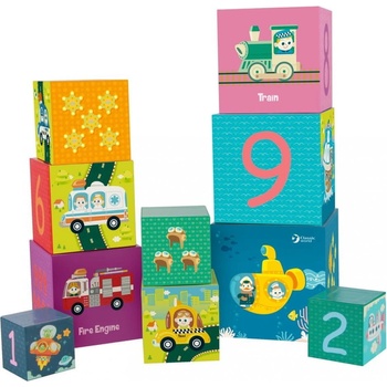 Teddies Kubus pyramida hranatá 10ks