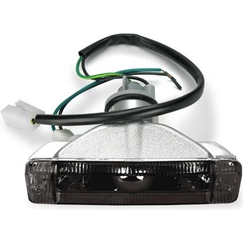 Кристални мигачи за тясната броня Golf 1, 2 / Jetta - черен хром (KGV01AB)