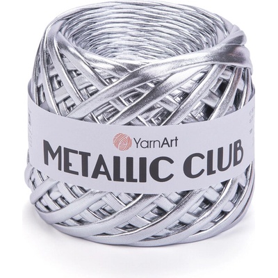 Yarn Art příze Metallic Club 8102 stříbrná