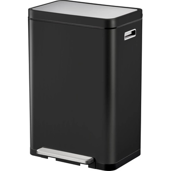 EKO-Europe Кош за отпадъци EKO X-CUBE с педал (30 л) - черен (EKO 936830 - Black)