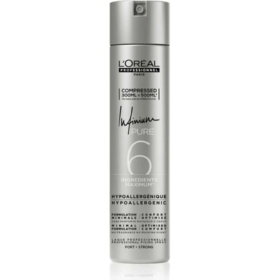 L’Oréal Professionnel Infinium Pure Extra Strong – Hypoalergénny Profesionálny Lak na Vlasy 300 ml (Compressed = 500 ml)