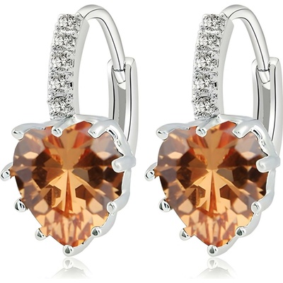 Harahu Náušnice Silver Heart HR1558