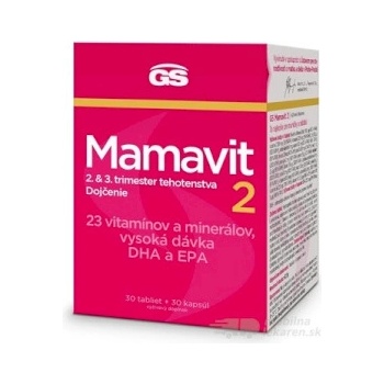 GS Mamavit 2 tehotenstvo a dojčenie tabliet 30 + 30 kapsúl