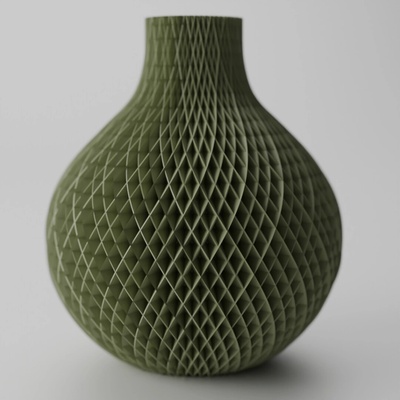 Váza Diamond Farba produktu: Oliva, Výška vázy: XXL-320mm