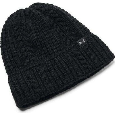 Under Armour zimní čepice dámská Cable Knit Beanie černá