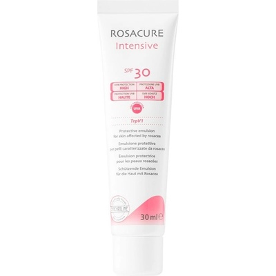 Synchroline Rosacure Intensive ochranná emulze pro citlivou pleť se sklonem ke zčervenání SPF 30 TrpV1 UVA and UVB Filters Parabens and Fragrance Free 30 ml