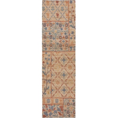 Flair Rugs Ръчно изработена пътека със смес от юта в естествен цвят 60x230 cm Taylor Patchwork - Flair Rugs (503119377591)