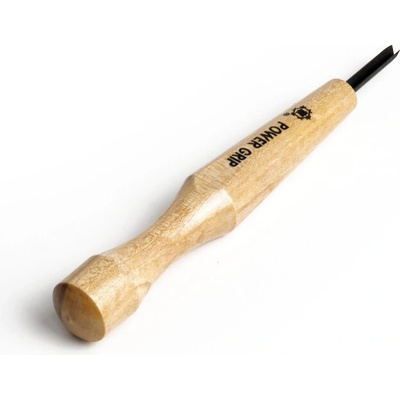 Japonské rezbárske mini-dláto MIKISYO Power Grip s V čepeľou - 3 mm