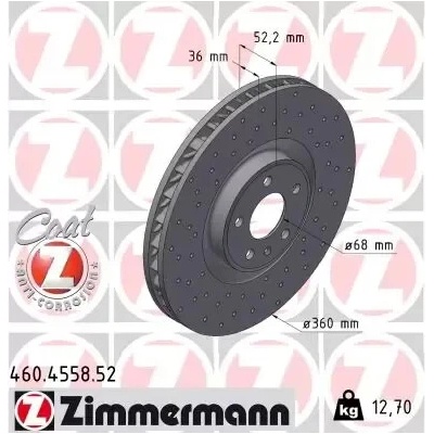 ZIMMERMANN Brzdový kotouč SPORT Z - 360 mm ZIM 460.4558.52