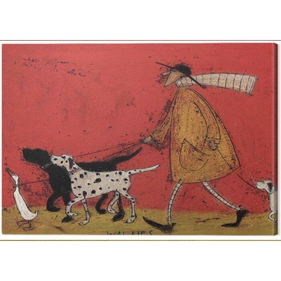 Obraz na plátne Sam Toft - Walkies, 2 cm - 40×50 cm