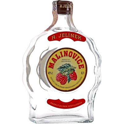 Rudolf Jelínek Pálenka z Malin 42% 0,7 l (čistá fľaša)
