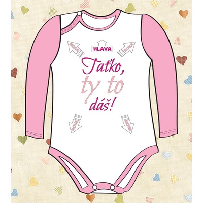 Vtipné body s nápisem Taťko ty to dáš