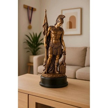 Svätý Florián Víťazná trofej na mramorovom podstavci s vlastným textom: 38 cm