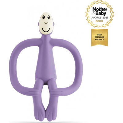Matchstick Monkey a zubná kefka monkey teether purple