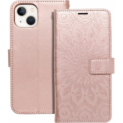 Mezzo Book iPhone 13 vzor mandala - zlato ružové