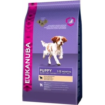 EUKANUBA Puppy & Junior Rich In Lamb & Rice 1 kg