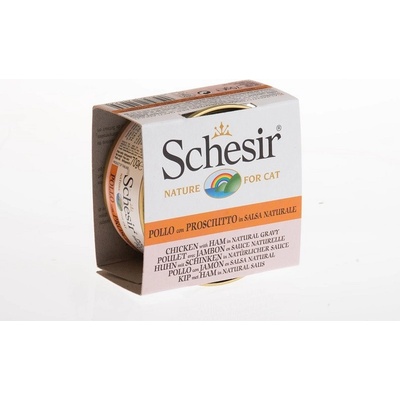 Schesir Natural v omáčce Kuřecí & šunka 6 x 70 g