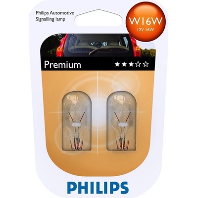 Philips Vision W16W W2,1x9,5d 12V 16W 2 ks 12067B2