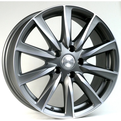 HRS HI513 7x17 5x114,3 ET45 grey matt polished