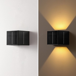 Brilagi - LED соларен стенен фенер SOLAR CUBE LED/2W/3, 2V 1300 mAh IP54 (BG0724)