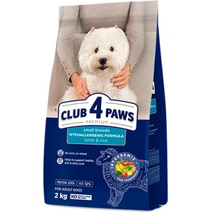 CLUB 4 PAWS Dog Mini Adult Агнешко с Ориз 2kg