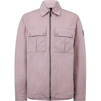 BELSTAFF Риза с дълъг ръкав BELSTAFF Men's Stride Zip Collar Long Sleeve Overshirt - Dusk Pink