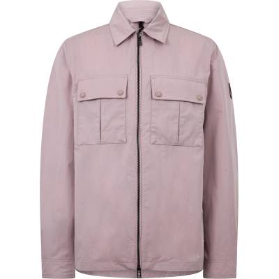 BELSTAFF Риза с дълъг ръкав BELSTAFF Men's Stride Zip Collar Long Sleeve Overshirt - Dusk Pink