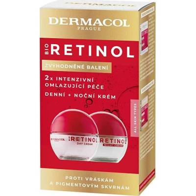 Dermacol Bio Retinol zpevňující denní krém s retinolem 50 ml + Dermacol Bio Retinol omlazující noční krém s retinolem 50 ml