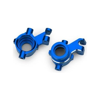 Traxxas предни главини алуминиеви синьо анодирани (чифт)