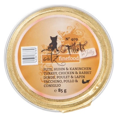 Catz finefood CF Fillets No.409 krůtí kuřecí a králičí 85 g