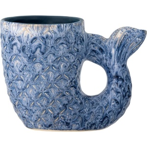 Bloomingville Синя глинена ваза (височина 12 cm) Ariella - Bloomingville (82061392)