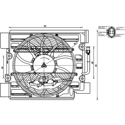 Ventilátor kondenzátora klimatizácie MAHLE ORIGINAL ACF 23 000S (ACF23000S)